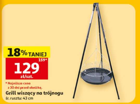 Grill wiszący na trójnogu