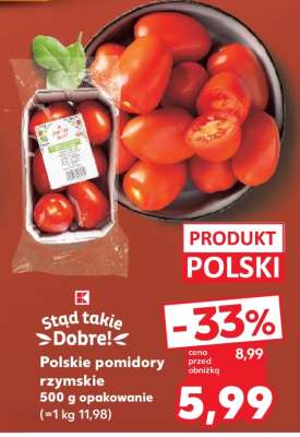 Polskie pomidory rzymskie