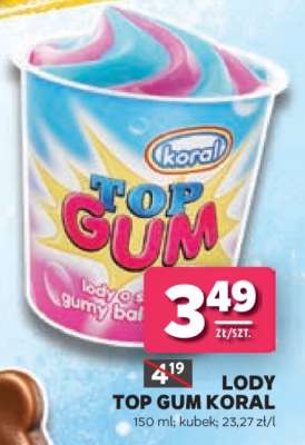 Lody Top Gum Koral