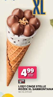 Lody Cinque Stelle Rożek XL Sammontana
