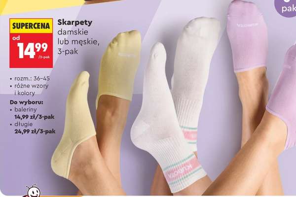 Skarpety damskie lub męskie 3 pak