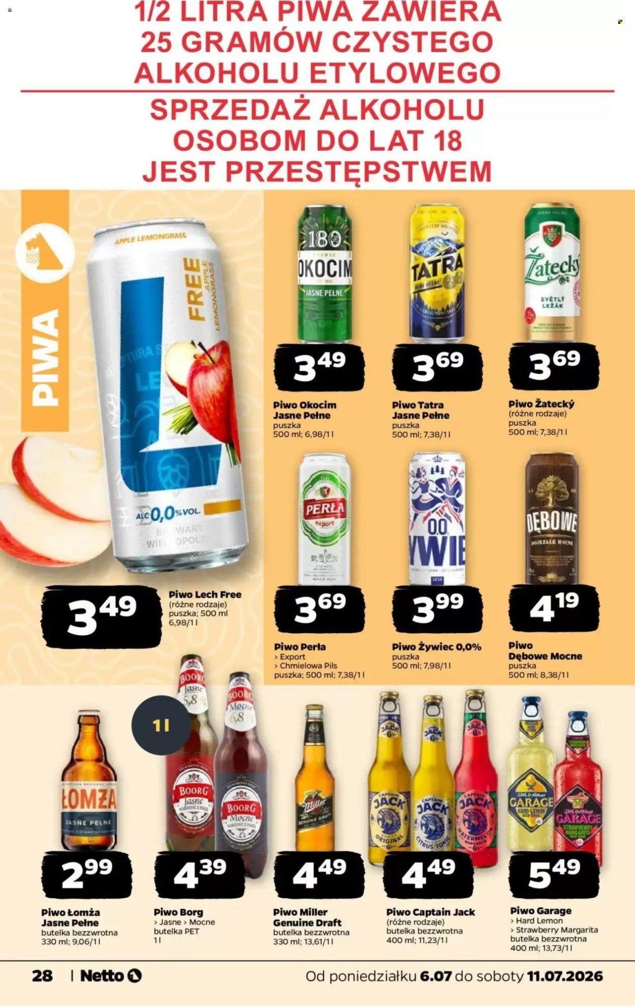 Leták Netto - 6.7.2026 - 11.7.2026. Strana 28