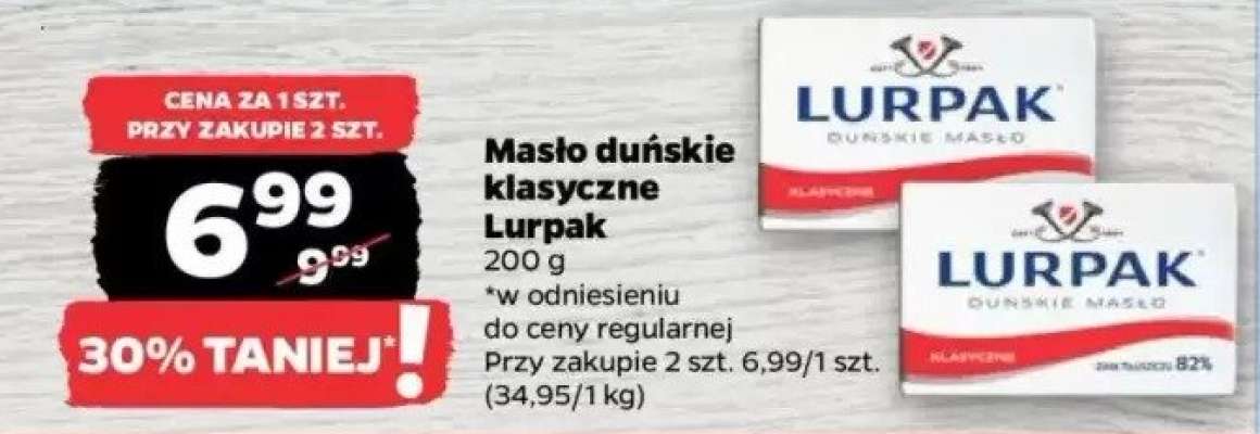Masło duńskie klasyczne Lurpak