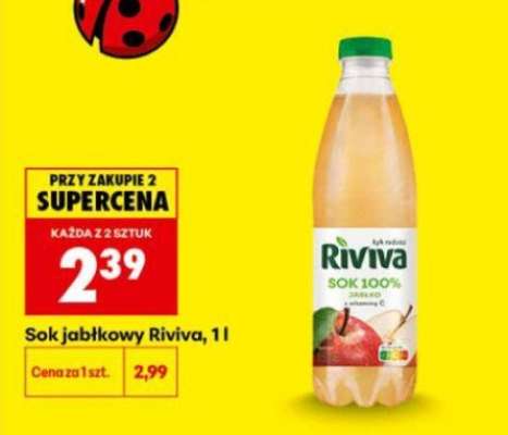 Sok jabłkowy Riviva, 1l