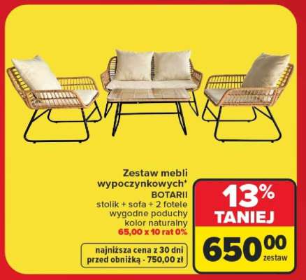 Zestaw mebli wypoczynkowych BOTARII