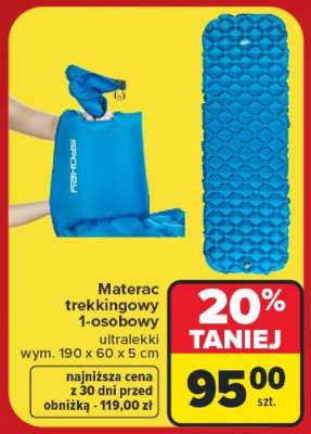 Materac trekkingowy 1-osobowy