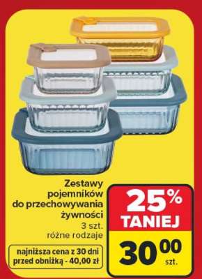 Zestawy pojemników do przechowywania żywności
