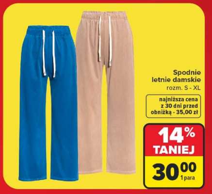 Spodnie letnie damskie