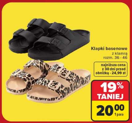 Klapki basenowe