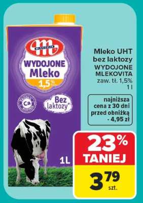 Mleko UHT bez laktozy WYDOJONE MLEKOVITA