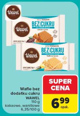Wafle bez dodatku cukru Wawel