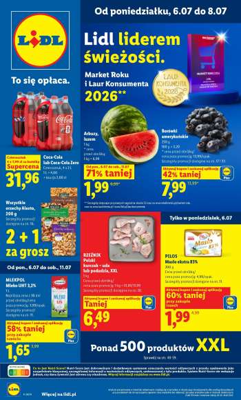 Leták Lidl - 6.7.2026 - 8.7.2026.