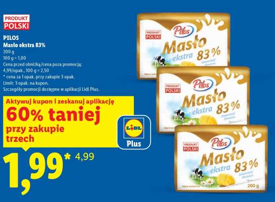 PILOS Masło ekstra 83%