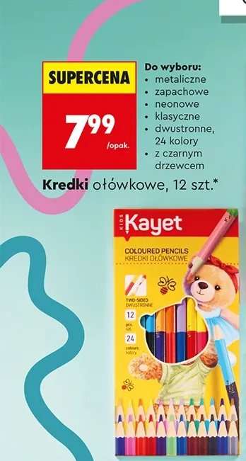 Kredki ołówkowe, 12 szt.