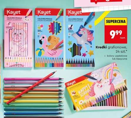 Kredki grafionowe, 24 szt.