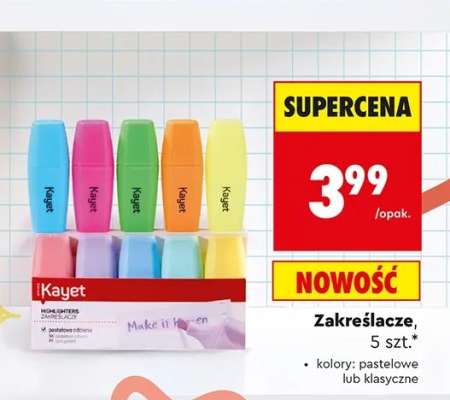 Zakreślacze, 5 szt.