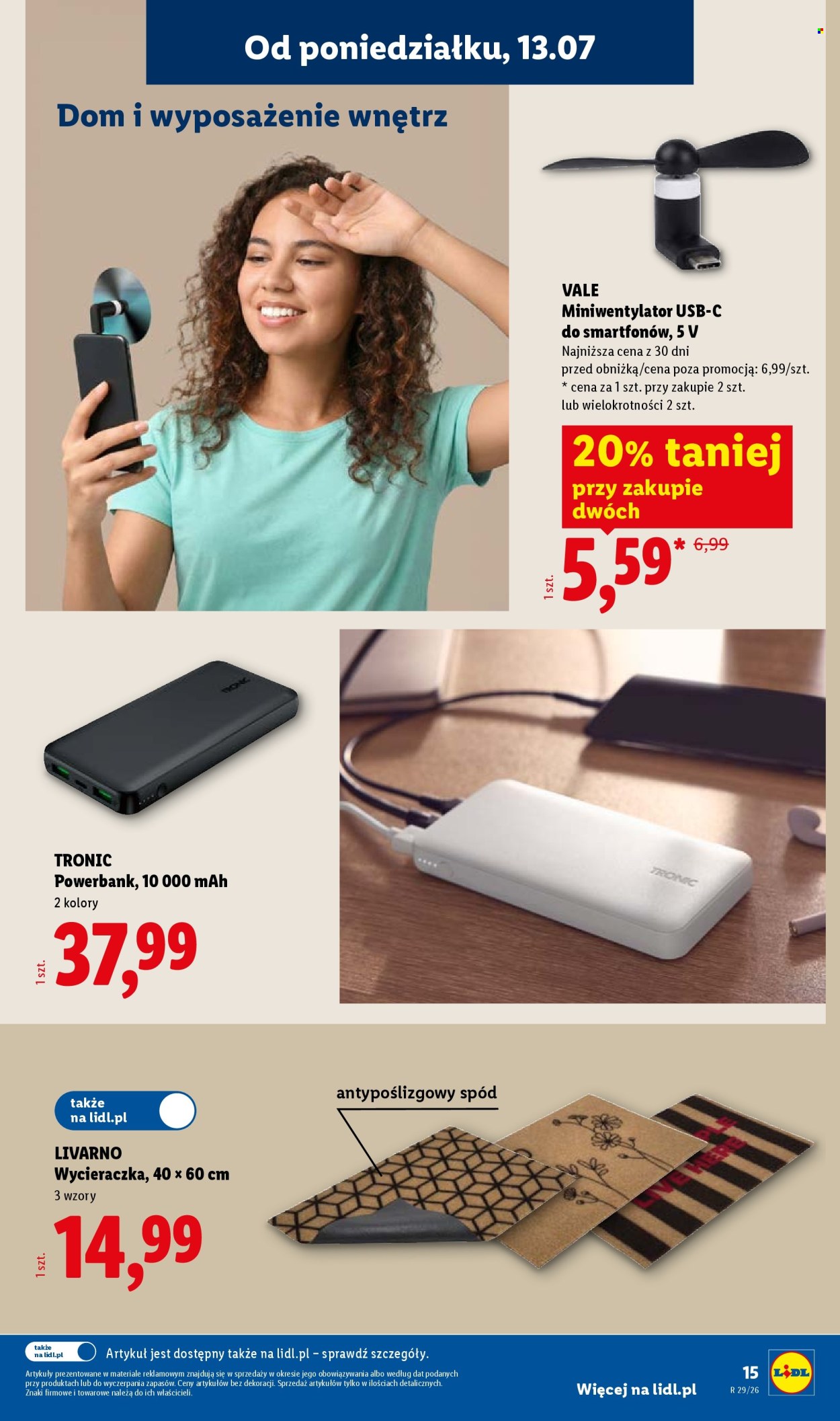 Leták Lidl - 13.7.2026 - 18.7.2026. Strana 15