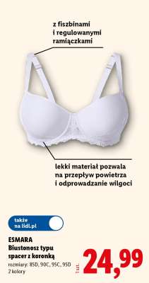 ESMARA Biustonosz typu spacer z koronką