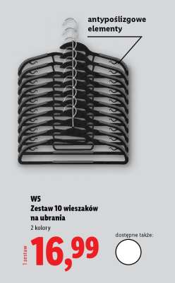 Zestaw 10 wieszakow na ubrania