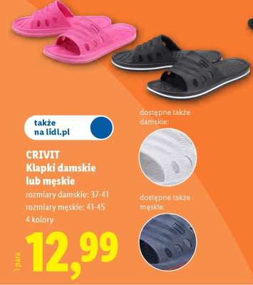 CRIVIT Klapki damskie lub męskie