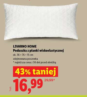 Livarno Home Poduszka z pianki wiskoelastycznej