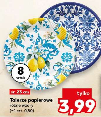Talerze papierowe