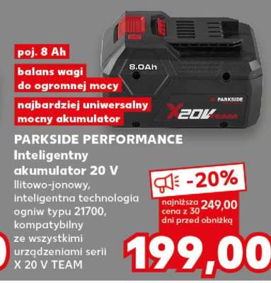 PARKSIDE PERFORMANCE Inteligentny akumulator 20 V