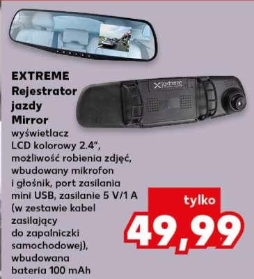 EXTREME Rejestrator jazdy Mirror
