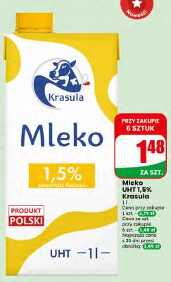 Mleko UHT 1,5% Krasula
