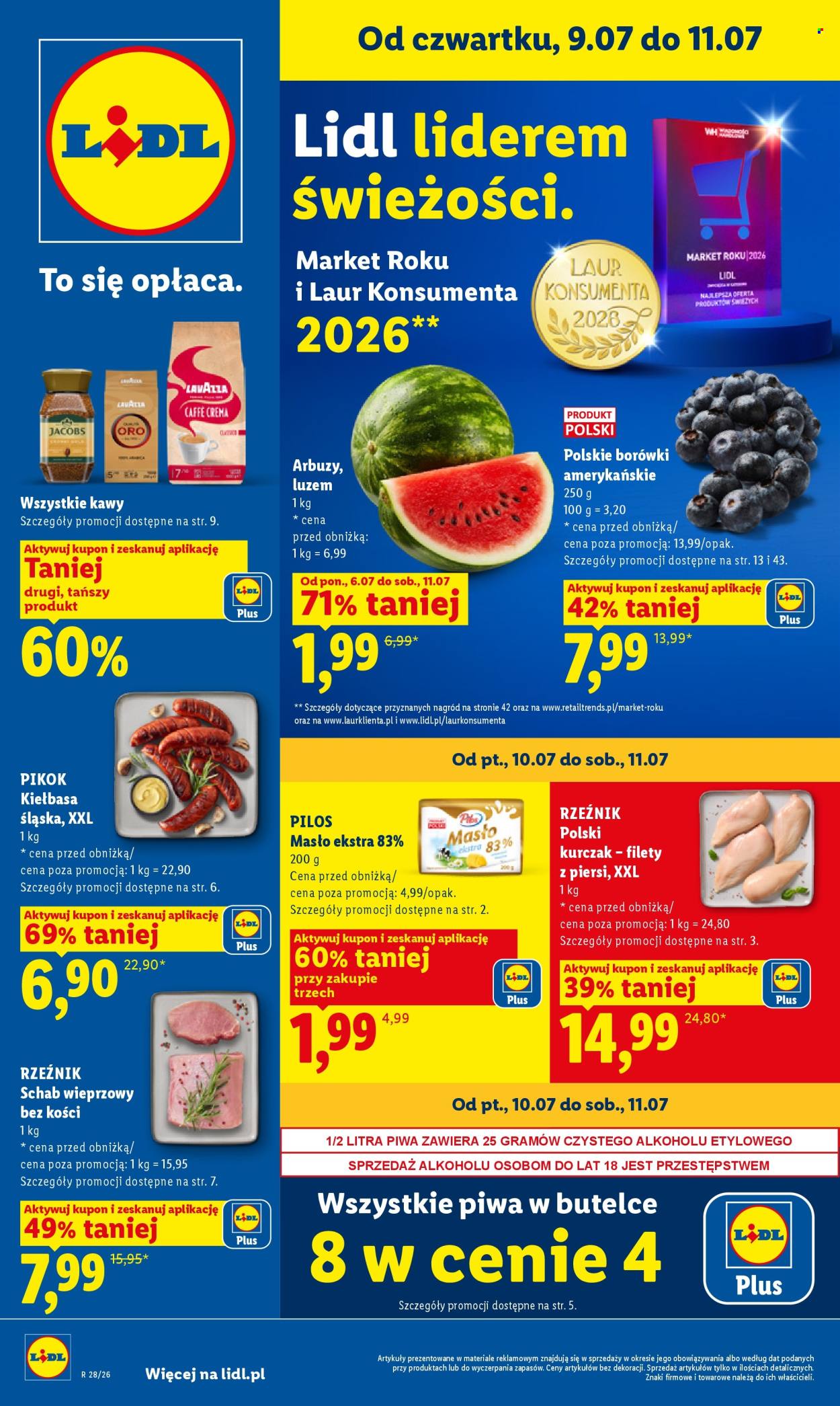 Leták Lidl - 9.7.2026 - 11.7.2026. Strana 1