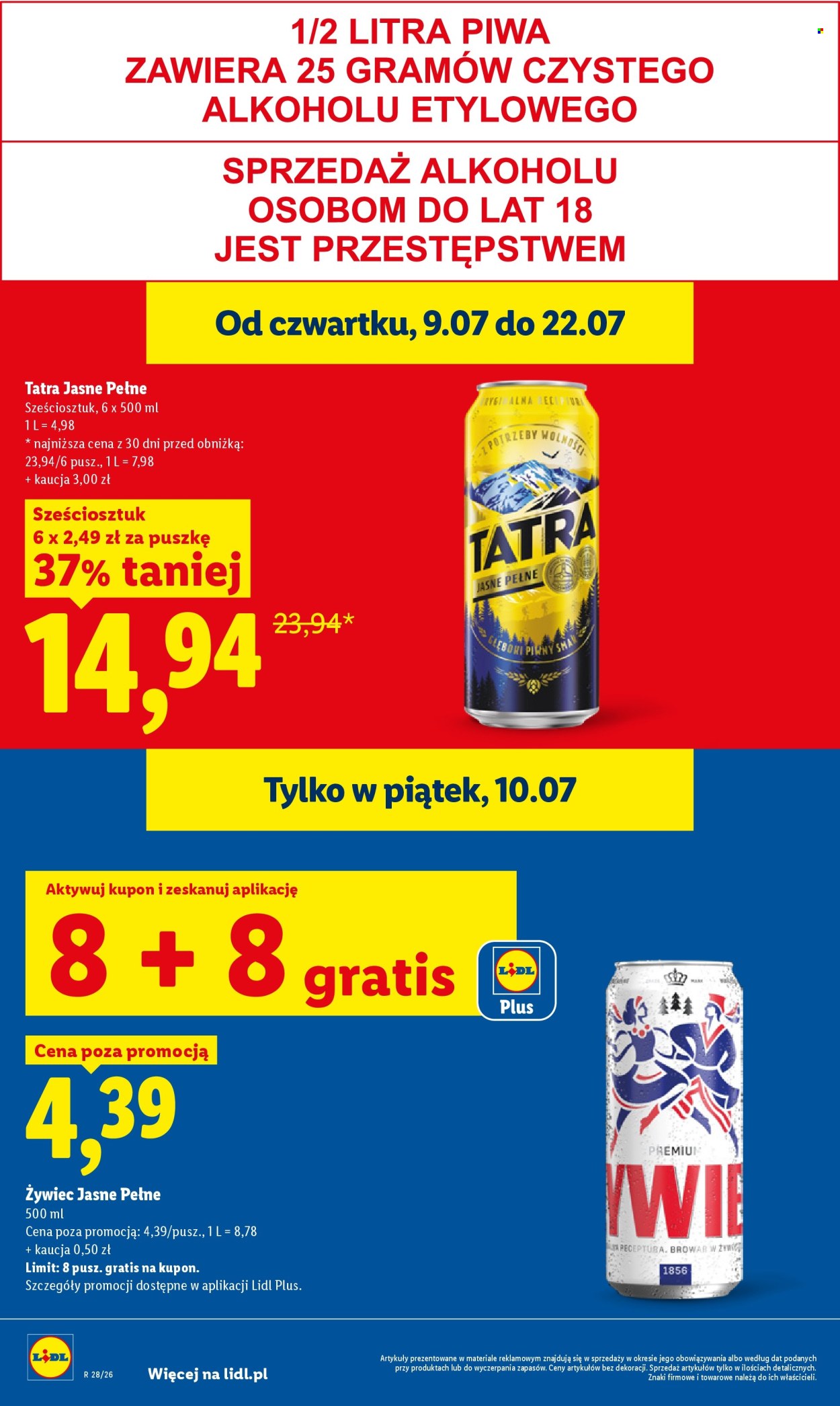 Leták Lidl - 9.7.2026 - 11.7.2026. Strana 22