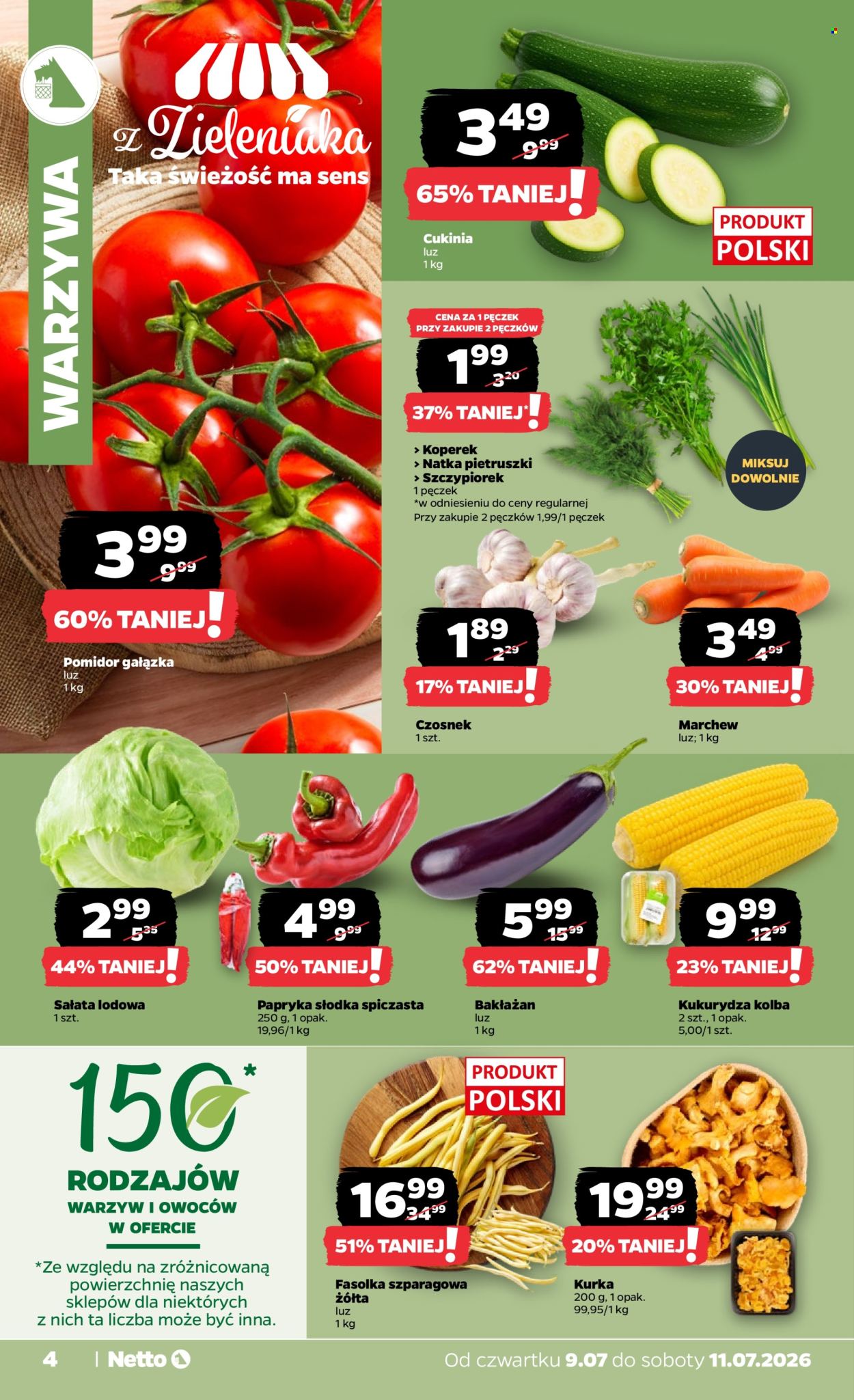 Leták Netto - 9.7.2026 - 11.7.2026. Strana 4