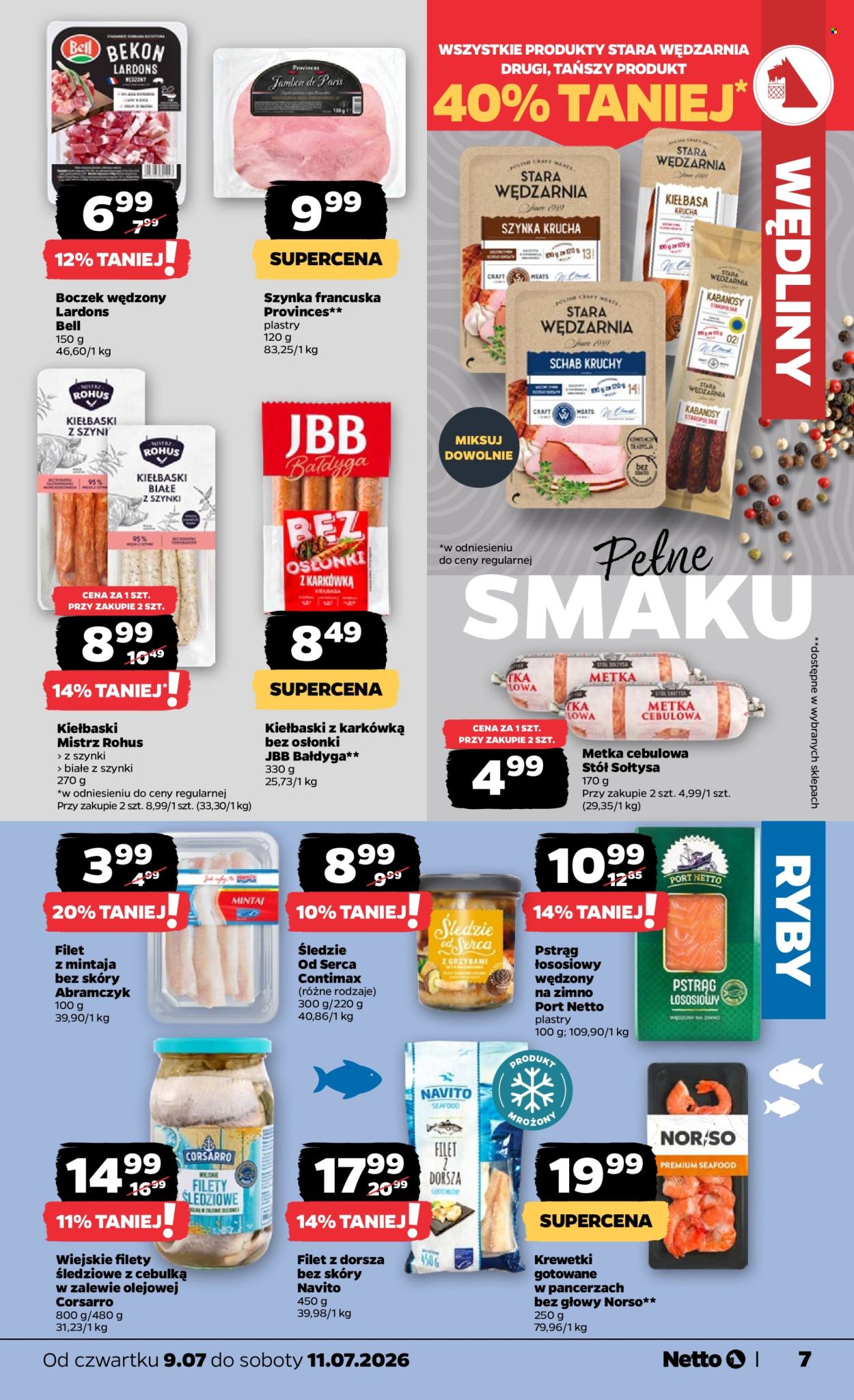 Leták Netto - 9.7.2026 - 11.7.2026. Strana 7