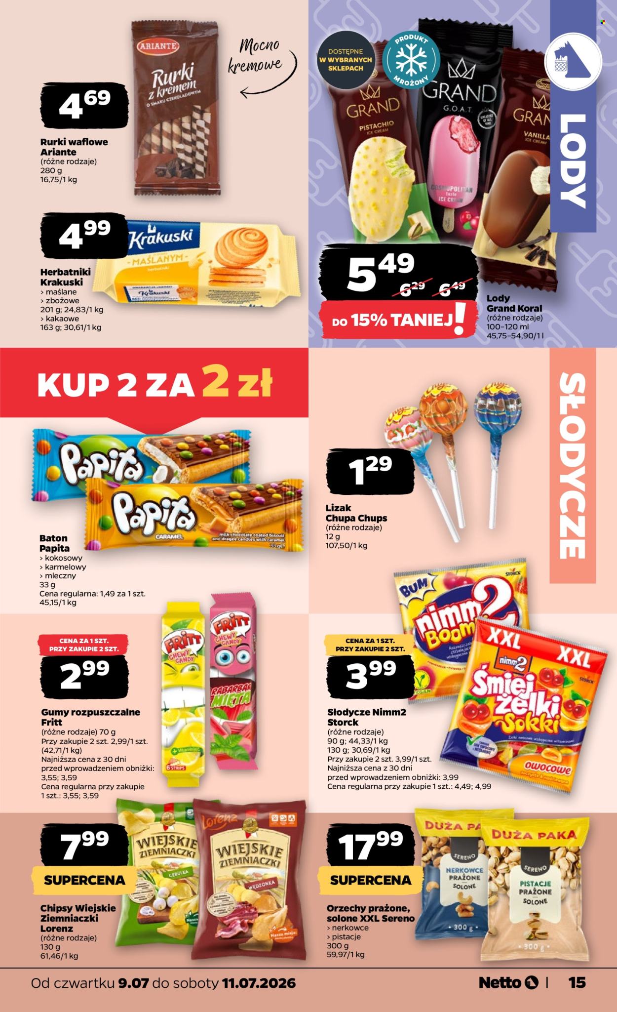 Leták Netto - 9.7.2026 - 11.7.2026. Strana 15