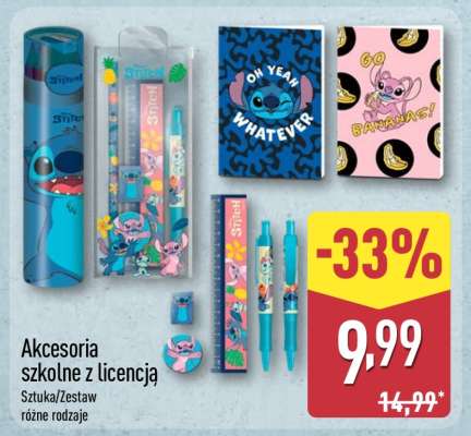 Akcesoria szkolne z licencją