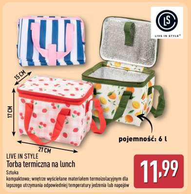 LIVE IN STYLE Torba termiczna na lunch