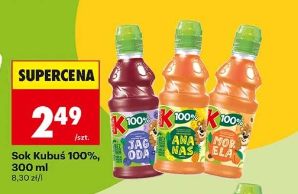 Sok Kubuś 100%, 300 ml