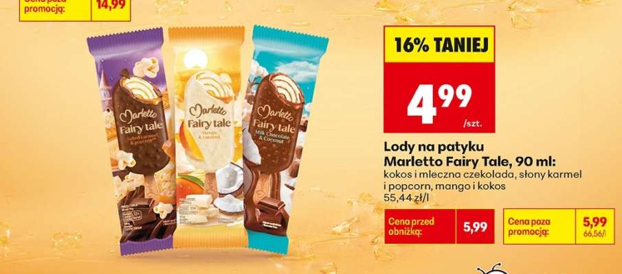 Lody na patyku Marletto Fairy Tale, 90 ml