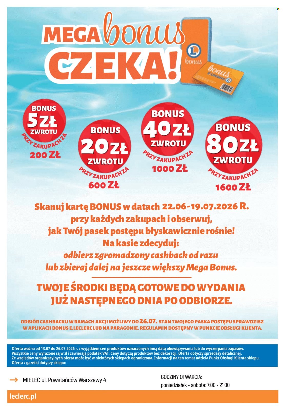 Leták E.Leclerc - 10.7.2026 - 26.7.2026. Strana 20