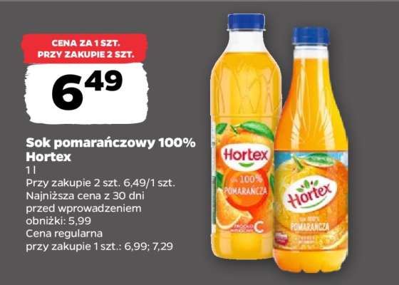 Sok pomarańczowy 100% Hortex