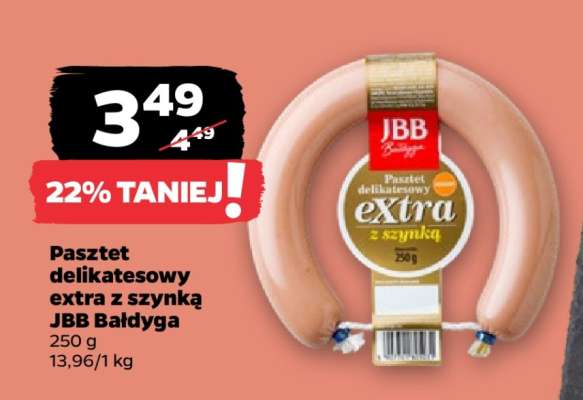 Pasztet delikatesowy extra z szynką JBB Bałdyga