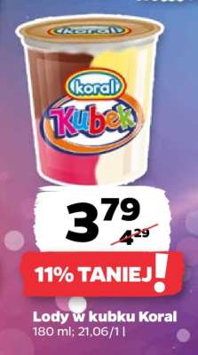 Lody w kubku Koral