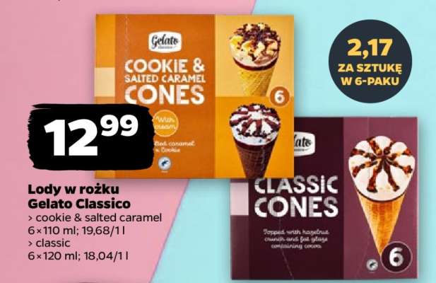 Lody w rożku Gelato Classico