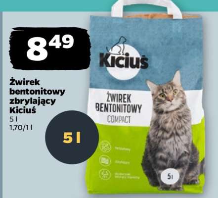 Żwirek bentonitowy zbrylający Kiciuś
