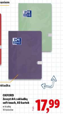 OXFORD Zeszyt A4 z okładką soft touch, 60 kartek