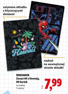 BENIAMIN Zeszyt A4 z licencją, 60 kartek
