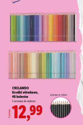 CRELANDO Kredki ołówkowe, 48 kolorów