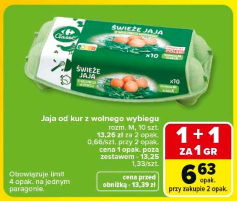 Świeże jaja z wolnego wybiegu