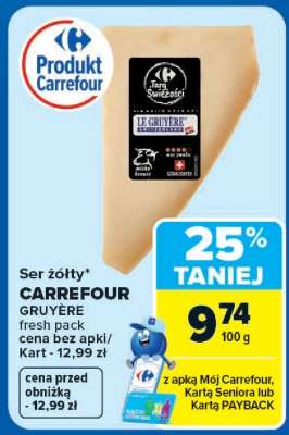Ser żółty CARREFOUR GRUYÈRE