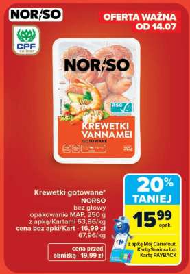 NORSO Krewetki Vannami Gotowane
